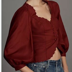 Reformation Eliana Top Sz 6 Worn 1x